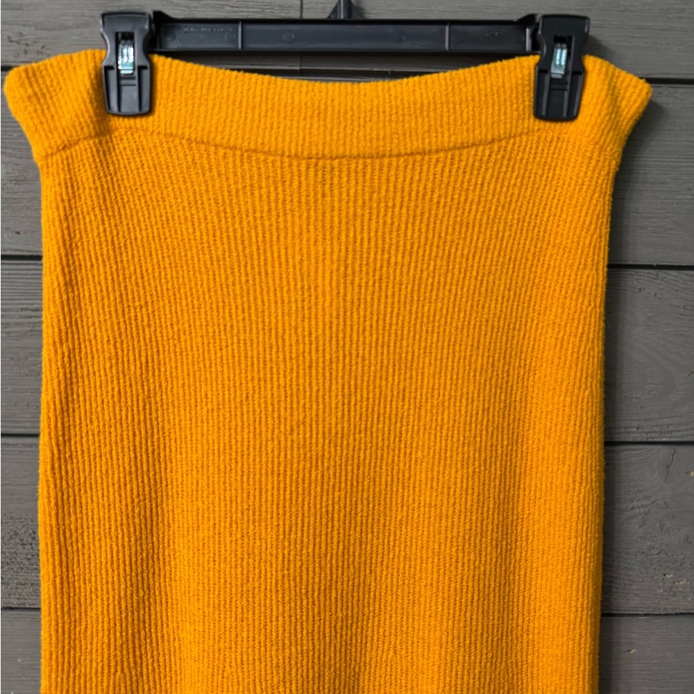 Rag & Bone Soleil Ribbed Knit Midi Skirt in Orange Sz S Spring Summer Beach - Picture 14 of 16